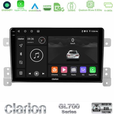 Clarion GL700 Series 8Core Android13 4+64GB Suzuki Grand Vitara Navigation Multimedia Tablet 9" Με Carplay &amp; Android Auto