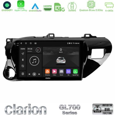 Clarion GL700 Series 8Core Android13 4+64GB Toyota Hilux 2017-2024 Navigation Multimedia Tablet 10" ฮฮต Carplay & Android Auto Clarion GL700 Series 8Core Android13 4+64GB Toyota Hilux 2017-2024 Navigation Multimedia Tablet 10" ฮฮต Carplay & Android Auto