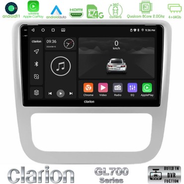 Clarion GL700 Series 8Core Android13 4+64GB VW Scirocco / Eos Navigation Multimedia Tablet 9" Με Carplay &amp; Android Auto