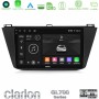 Clarion GL700 Series Vw Tiguan 2016-2022 8Core Android13 4+64GB Navigation Multimedia Tablet 10" Με Carplay & Android Auto