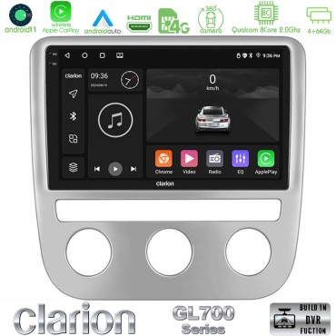 Clarion GL700 Series 8Core Android13 4+64GB VW Scirocco / Eos Navigation Multimedia Tablet 9" Με Carplay &amp; Android Auto