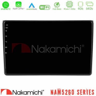 Nakamichi NAM5260 Series 4Core Android12 4+64GB Audi A4 B7 Navigation Multimedia Tablet 9" Με Carplay &amp; Android Auto