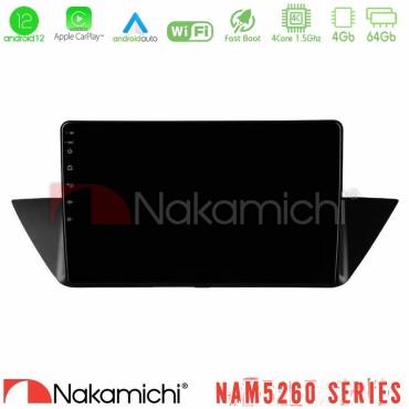 Nakamichi NAM5260 Series 4Core Android12 4+64GB BMW Χ1 E84 Navigation Multimedia Tablet 10" Με Carplay & Android Auto