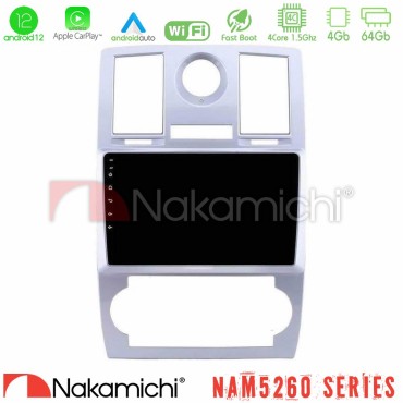 Nakamichi NAM5260 Series 4Core Android12 4+64GB Chrysler 300C Navigation Multimedia Tablet 9" Με Carplay &amp; Android Auto