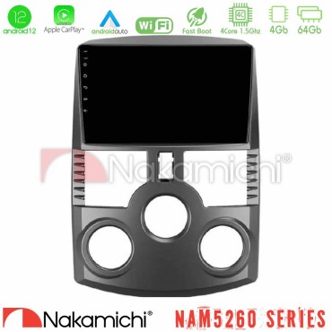 Nakamichi NAM5260 Series 4Core Android12 4+64GB Daihatsu Terios Navigation Multimedia Tablet 9" Με Carplay &amp; Android Auto