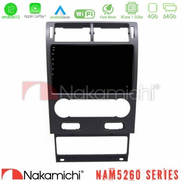 Nakamichi NAM5260 Series 4Core Android12 4+64GB Ford Mondeo 2004-2007 Navigation Multimedia Tablet 9" Με Carplay &amp; Android Auto