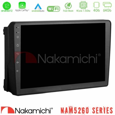 Nakamichi NAM5260 Series 4Core Android12 4+64GB Ford 2007-&gt; Navigation Multimedia Tablet 9" Με Carplay &amp; Android Auto