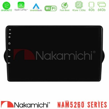 Nakamichi NAM5260 Series 4Core Android12 4+64GB Fiat Tipo 2015-2022  Navigation Multimedia Tablet 9" Με Carplay &amp; Android Auto