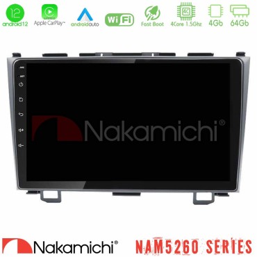 Nakamichi NAM5260 Series 4Core Android12 4+64GB Honda CRV Navigation Multimedia Tablet 9" Με Carplay &amp; Android Auto