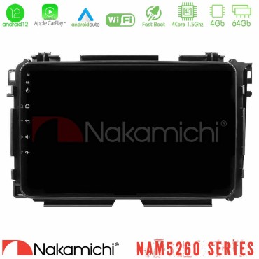 Nakamichi NAM5260 Series 4Core Android12 4+64GB Honda HR-V Navigation Multimedia Tablet 9" Με Carplay &amp; Android Auto