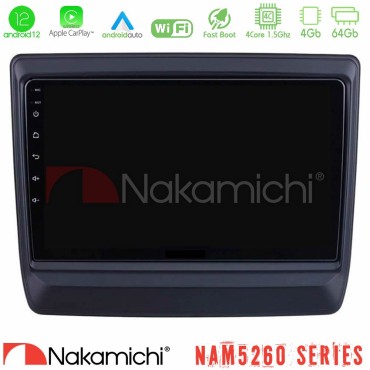 Nakamichi NAM5260 Series 4Core Android12 4+64GB Isuzu D-MAX 2020-2023 Navigation Multimedia Tablet 9" Με Carplay &amp; Android Auto
