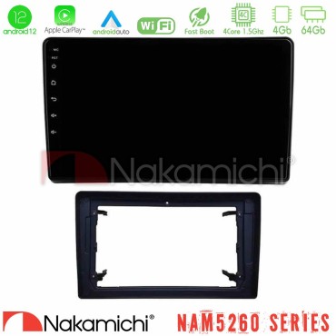 Nakamichi NAM5260 Series 4Core Android12 4+64GB Chrysler / Dodge / Jeep Navigation Multimedia Tablet 10" Με Carplay &amp; Android Auto