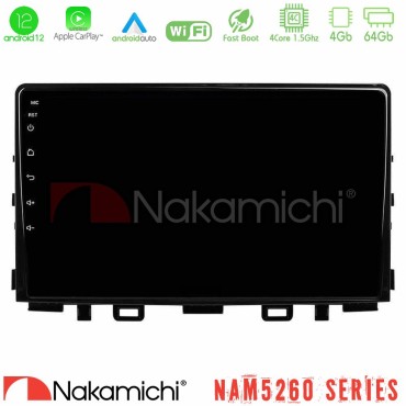 Nakamichi NAM5260 Series 4Core Android12 4+64GB Kia Stonic Navigation Multimedia Tablet 9" Με Carplay &amp; Android Auto