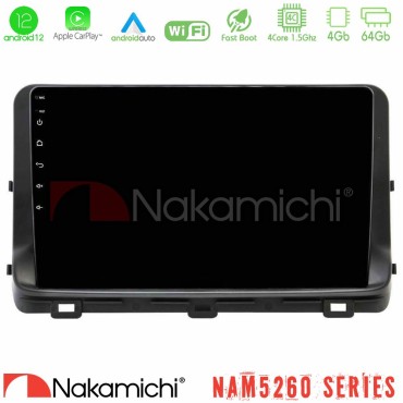 Nakamichi NAM5260 Series 4Core Android12 4+64GB Kia Ceed 2018-2023 Navigation Multimedia Tablet 10" Με Carplay &amp; Android Auto