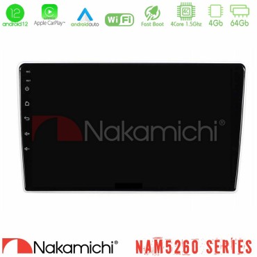 Nakamichi NAM5260 Series Kia Sportage 2005-2008 4Core Android12 4+64GB Navigation Multimedia Tablet 9" Με Carplay &amp; Android Auto Με Carplay &amp; Android Auto