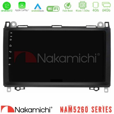 Nakamichi NAM5260 Series 4Core Android12 4+64GB Mercedes A/B/Vito/Sprinter Class Navigation Multimedia Tablet 9" Με Carplay &amp; Android Auto
