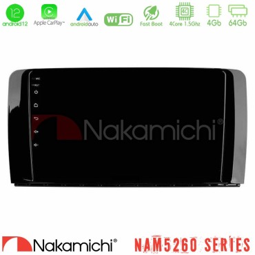 Nakamichi NAM5260 Series 4Core Android12 4+64GB Mercedes R Class Navigation Multimedia Tablet 9" Με Carplay &amp; Android Auto