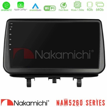 Nakamichi NAM5260 Series Opel Meriva B 2010-2017 4Core Android12 4+64GB Navigation Multimedia Tablet 9" Με Carplay &amp; Android Auto