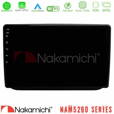 Nakamichi NAM5260 Series 4Core Android12 4+64GB Skoda Fabia 2007-2014 Navigation Multimedia Tablet 10" Με Carplay & Android Auto Nakamichi NAM5260 Series 4Core Android12 4+64GB Skoda Fabia 2007-2014 Navigation Multimedia Tablet 10" Με Carplay & Android Auto