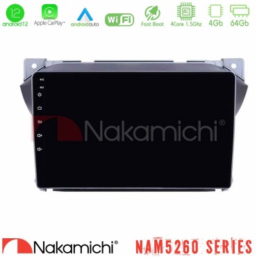 Nakamichi NAM5260 Series Suzuki Alto &amp; Nissan Pixo 4Core Android12 4+64GB Navigation Multimedia Tablet 9" Με Carplay &amp; Android Auto