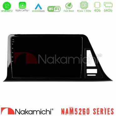Nakamichi NAM5260 Series 4Core Android12 4+64GB Toyota CH-R (Χωρίς Εργ.Οθόνη) Navigation Multimedia Tablet 9" Με Carplay &amp; Android Auto