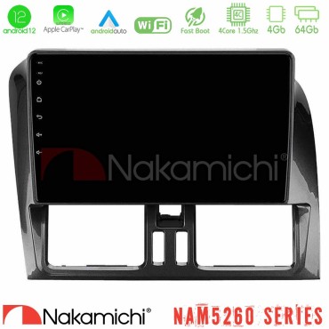 Nakamichi NAM5260 Series 4Core Android12 4+64GB Volvo XC60 2009-2012 Navigation Multimedia Tablet 9" Με Carplay &amp; Android Auto