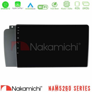 Nakamichi NAM5260 Series 4Core Android12 4+64GB Volvo S60 2004-2009 Navigation Multimedia Tablet 9" Με Carplay &amp; Android Auto