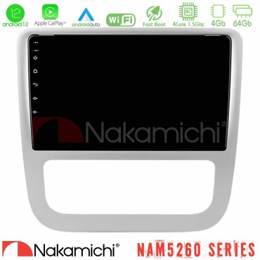 Nakamichi NAM5260 Series 4Core Android12 4+64GB VW Scirocco / Eos Navigation Multimedia Tablet 9" Με Carplay &amp; Android Auto