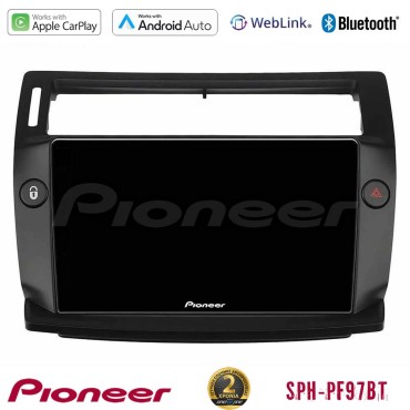 Pioneer SPH-PF97BT Series    Citroen C4 2004-2010 Multimedia Station 9" (Tablet Style) (μαύρο χρώμα) Με Carplay &amp; Android Auto