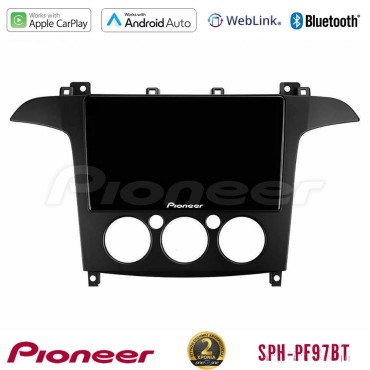 Pioneer SPH-PF97BT Series    Ford S-Max 2006-2008 (manual A/C) Multimedia Station 9" (Tablet Style) Με Carplay &amp; Android Auto