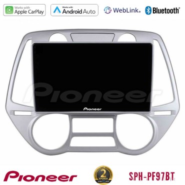 Pioneer SPH-PF97BT Series    Hyundai i20 2009-2012 Auto A/C Multimedia Station 9" (Tablet Style) Με Carplay &amp; Android Auto