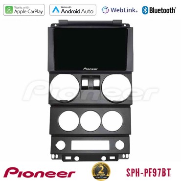 Pioneer SPH-PF97BT Series    Jeep Wrangler 2Door 2008-2010 Multimedia Station 9" (Tablet Style) Με Carplay &amp; Android Auto