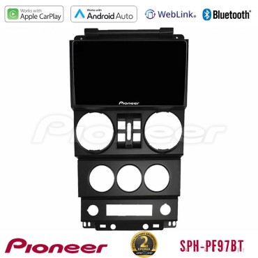 Pioneer SPH-PF97BT Series    Jeep Wrangler 2008-2010 Multimedia Station 9" (Tablet Style) Με Carplay &amp; Android Auto