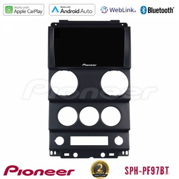 Pioneer SPH-PF97BT Series    Jeep Wrangler 2Door 2008-2010 Multimedia Station 9" (Tablet Style) Με Carplay &amp; Android Auto
