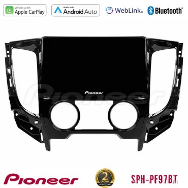 Pioneer SPH-PF97BT Series    Mitsubishi L200 2016-&gt; &amp; Fiat Fullback (Manual A/C) Multimedia Station 9" (Tablet Style) Με Carplay &amp; Android Auto