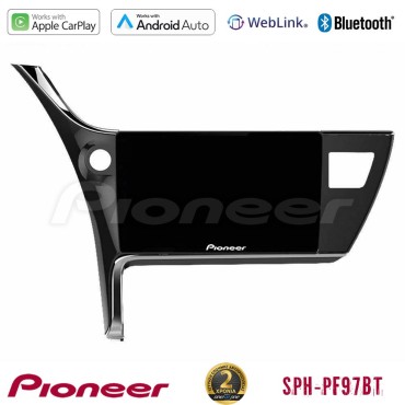Pioneer SPH-PF97BT Series    Toyota Corolla 2017-2018 Multimedia Station 9" (Tablet Style) Με Carplay &amp; Android Auto