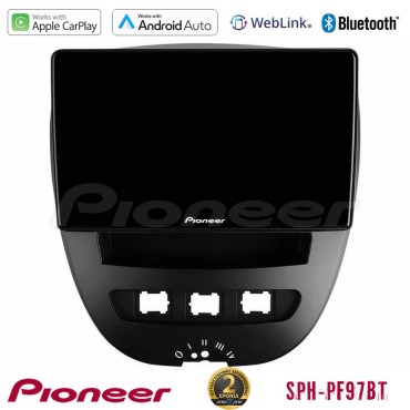 Pioneer SPH-PF97BT Series    Toyota Aygo/Citroen C1/Peugeot 107 Multimedia Station 9" (Tablet Style) Με Carplay &amp; Android Auto