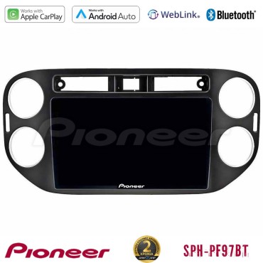 Pioneer SPH-PF97BT Series    VW Tiguan Multimedia Station 9" (Tablet Style) (23mm alarm button) Με Carplay &amp; Android Auto