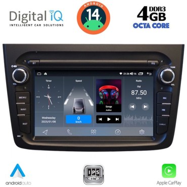 DIGITAL IQ BLG 457BL_CPA (7" DECK) MULTIMEDIA SYSTEM for ALFA ROMEO MITO mod. 2008-2018 (BLACK)