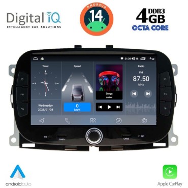 DIGITAL IQ BLG 498_CPA (7" DECK) MULTIMEDIA SYSTEM for FIAT 500 mod. 2016&gt;