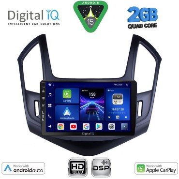 DIGITAL IQ BXC 3077_CPAA (9inc) MULTIMEDIA TABLET for CHEVROLET CRUZE mod. 2013-2015