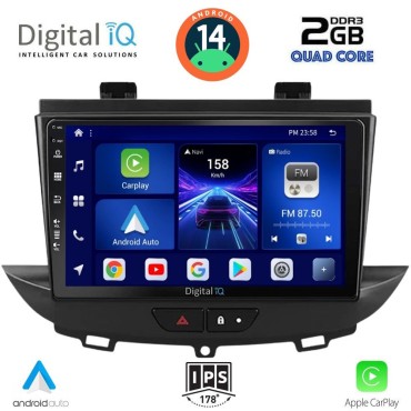 DIGITAL IQ BXC 3490_CPAA (9inc) MULTIMEDIA TABLET for OPEL CROSSLAND – GRANDLAND mod. 2017&gt;