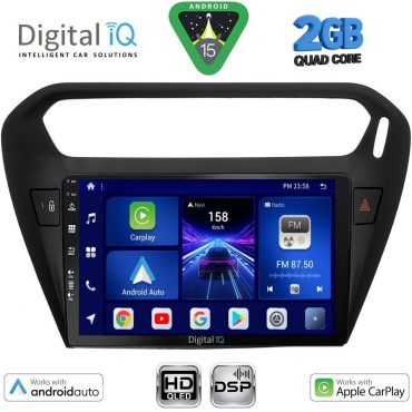 DIGITAL IQ BXC 3511BL_CPAA (9inc) MULTIMEDIA TABLET for CITROEN ELYSEE – PEUGEOT 301 mod. 2013&gt; (BLACK)