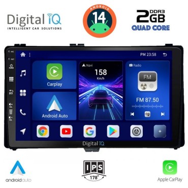 DIGITAL IQ BXC 3703_CPAA (9inc) MULTIMEDIA TABLET for TOYOTA AURIS mod. 2015&gt; – AYGO X mod. 2022&gt; – COROLLA mod. 2017-2019