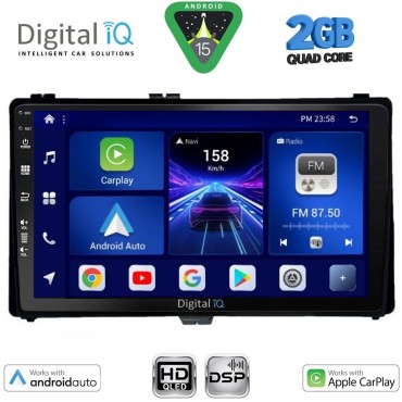 DIGITAL IQ BXC 3703_CPAA (9inc) MULTIMEDIA TABLET for TOYOTA AURIS mod. 2015&gt; – AYGO X mod. 2022&gt; – COROLLA mod. 2017-2019