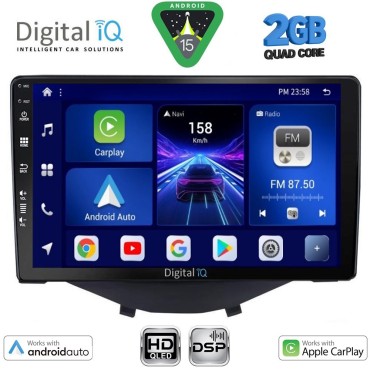 DIGITAL IQ BXC 3715_CPAA CLIMA (9inc) MULTIMEDIA TABLET for CITROEN C1-PEUGEOT 108-TOYOTA AYGO mod. 2014-2022 DIGITAL IQ BXC 3715_CPAA CLIMA (9inc) MULTIMEDIA TABLET for CITROEN C1-PEUGEOT 108-TOYOTA AYGO mod. 2014-2022