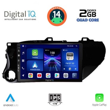 DIGITAL IQ BXC 3721_CPAA (10inc) MULTIMEDIA TABLET for TOYOTA HILUX mod. 2017&gt;