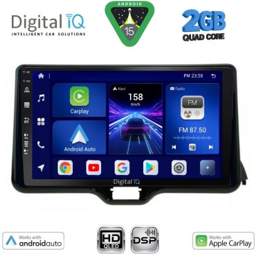 DIGITAL IQ BXC 3738_CPAA (10inc) MULTIMEDIA TABLET for TOYOTA YARIS mod. 2020&gt; - MAZDA 2 mod. 2023&gt;