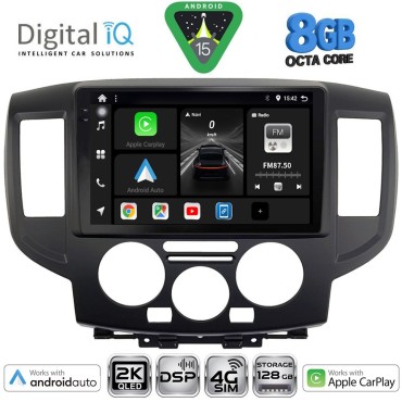 DIGITAL IQ BXF 11458BL_CPAA (9inc) MULTIMEDIA TABLET for NISSAN NV 200 mod. 2009&gt; (BLACK)