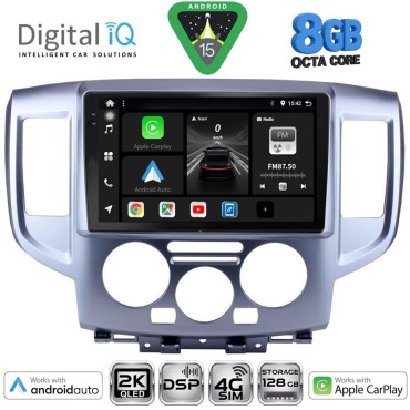 DIGITAL IQ BXF 11458SL_CPAA (9inc) MULTIMEDIA TABLET for NISSAN NV 200 mod. 2009&gt; (SILVER)